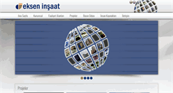 Desktop Screenshot of ekseninsaat.com