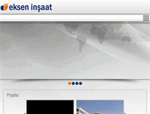 Tablet Screenshot of ekseninsaat.com